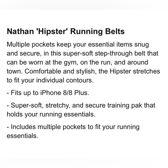 Nathan Hipster running belt black size XL - Picture 12 of 12